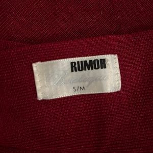 Small red bodycon dress by hello molly